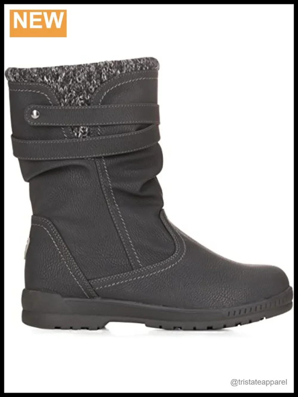 Women's Insulated Waterproof Snow Boots with Faux Fur Trim and Side Zipper